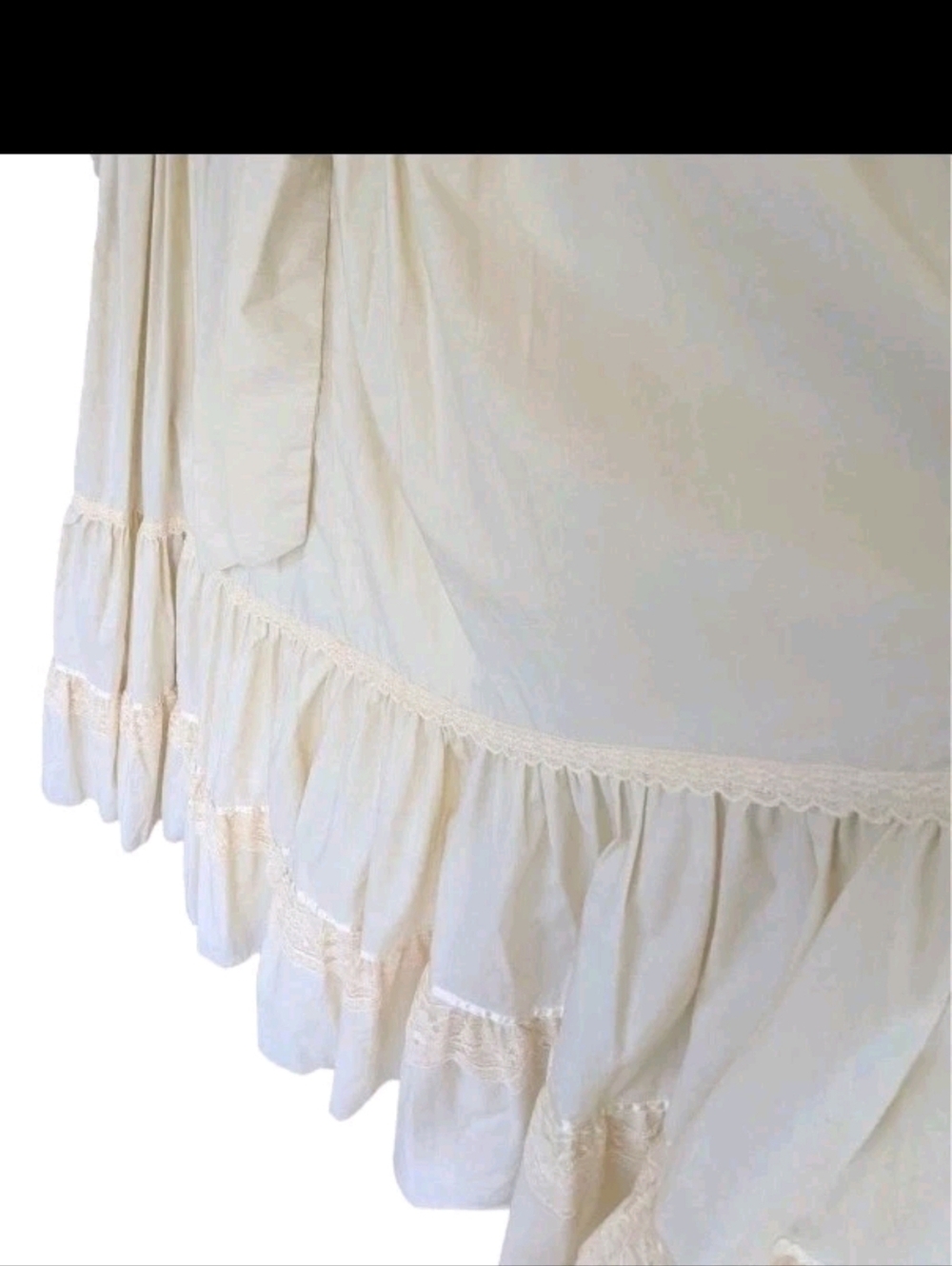 Vnt Gunne Sax Prairie Dress Juniors Sz 9 Cream Color Cottagecore Farm Country - Picture 4 of 13